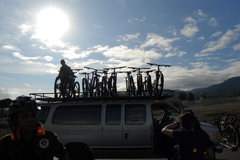 Ashland Mountain Adventures is the shuttle company in town, check out their schedule and rad demo bikes!